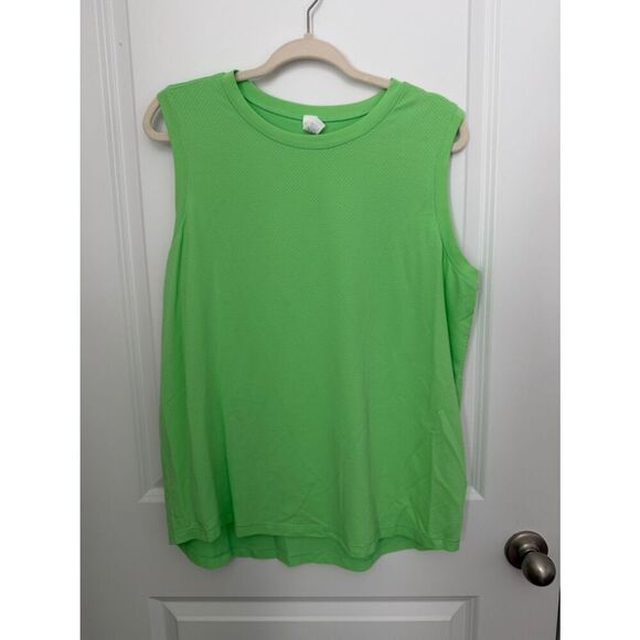DSG Tops - DSG Women's XXL Neon Green Muscle Tank Athletic Workout Sleeveless Top